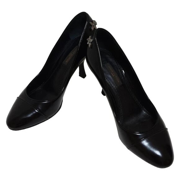 LOUIS VUITTON - Black Women's Pumps Leather 182-081225 - Picture 2 of 6